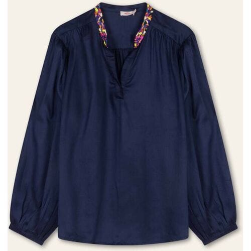 Oilily Beaton Long Blouse- maat36 Porcelain Blauw