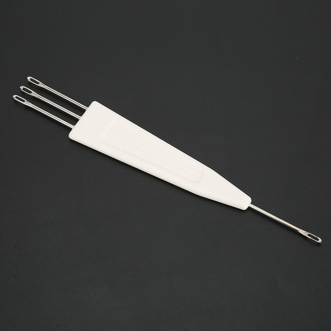 6,5 mm steek 1X3 transfernaald voor breimachine met zilveren riet LK150 white