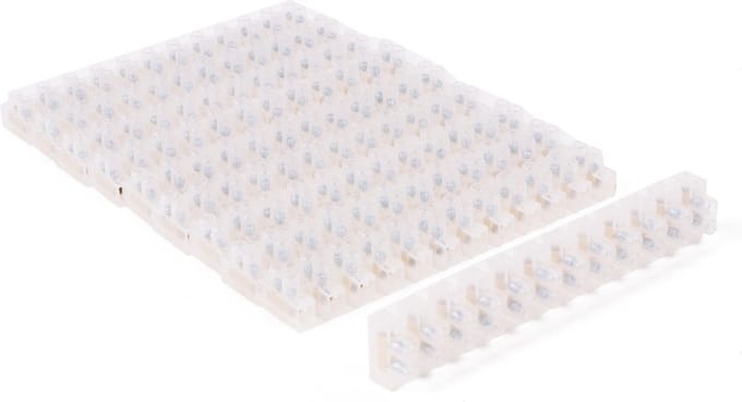 Benson Kroonsteenstrip 6 mm² - 10 strips - 120 klemmen - transparant