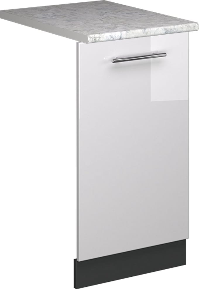Vicco Fame-Line Vaatwasserfrontpaneel – 45 cm, WB Marmer Wit Hoogglans
