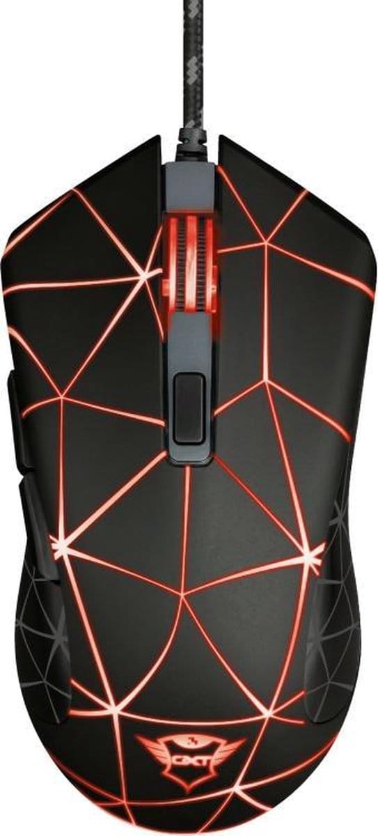 Trust GXT 133 Locx - Gaming Muis - Bedraad - 3200 DPI - LED verlichting - Zwart
