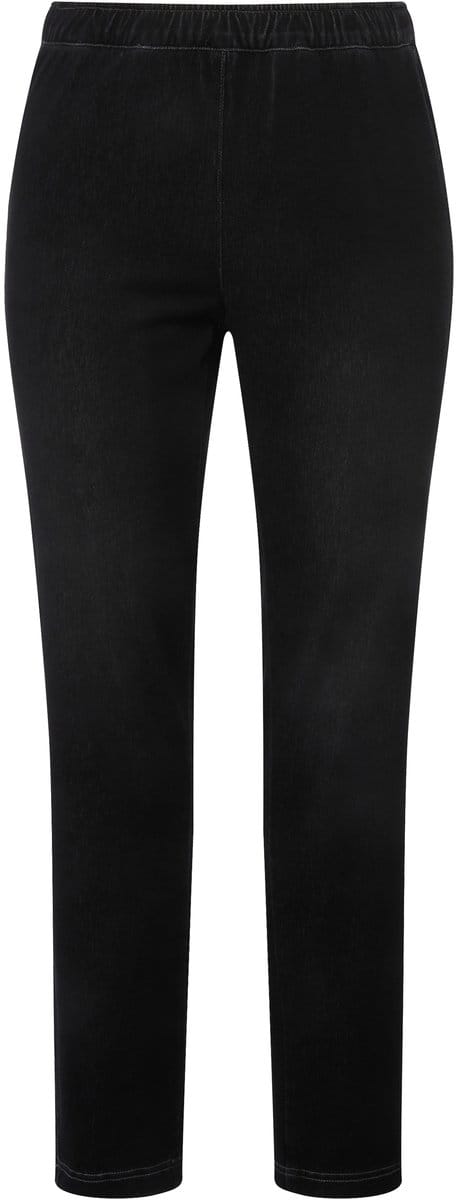 Ulla Popken - Dames - Jegging Sienna stretch jersey - Zwart - Maat 42