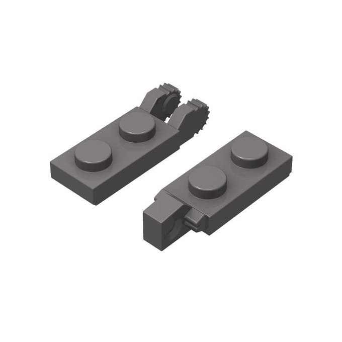 30 pièces Briques de construction 44302 44301 2429 2430 Charnière à cliquet de changement Brique Composants Techniques DO-IT-YOURSELF Pièces MOC Jouets Créatifs 73983 gray