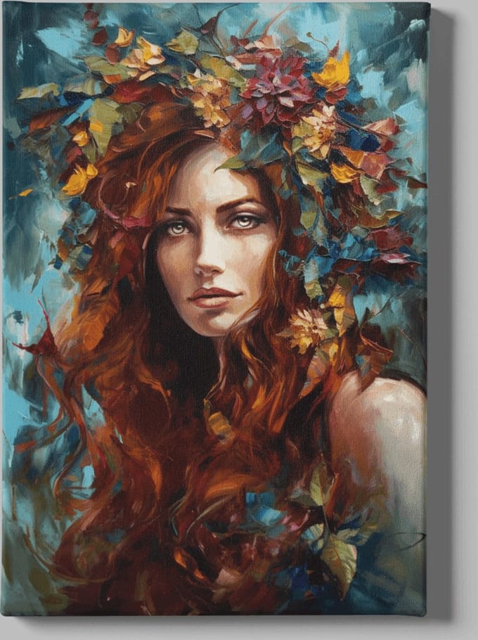 Canvas Schilderij - Vrouw - Schoonheid - Wall Art - 90x60x2 cm