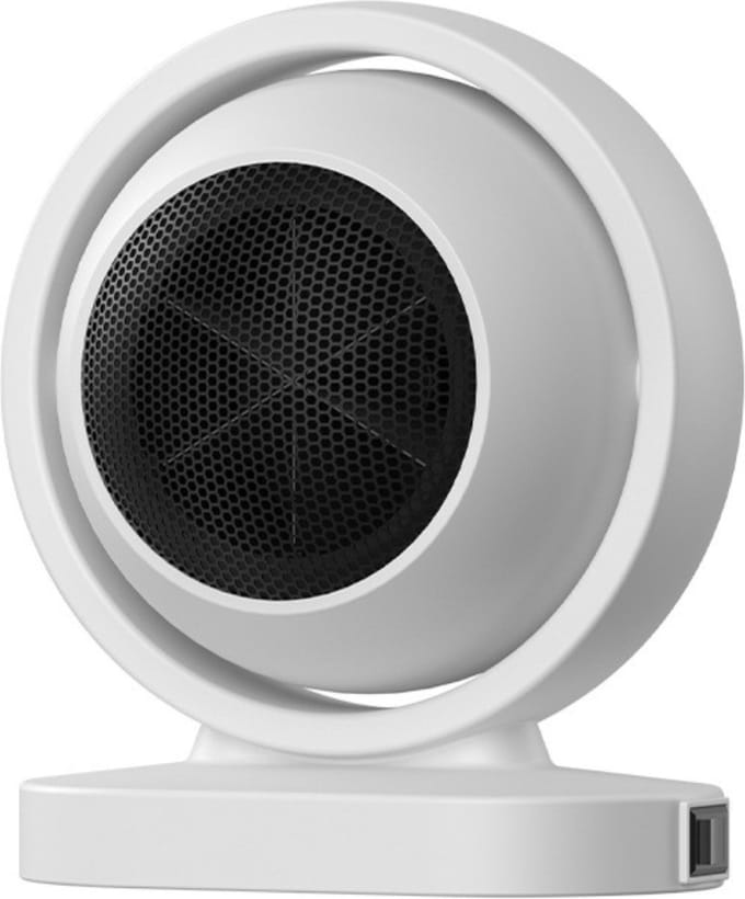 Bovista Elektrische Kachel - Haard - Heater - Mini Kachel - Rond - Wit
