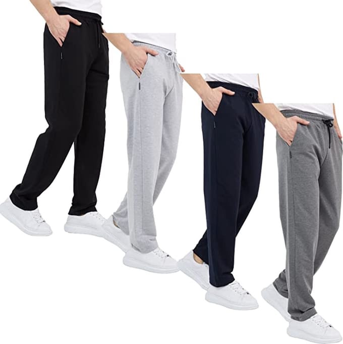 Comeor Joggingbroek heren 4pack - S - trainingsbroek heren - Lange sportbroek