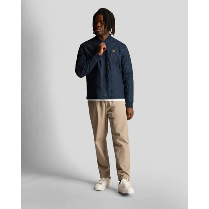 Lyle & Scott marineblauw kort lichtgewicht jack