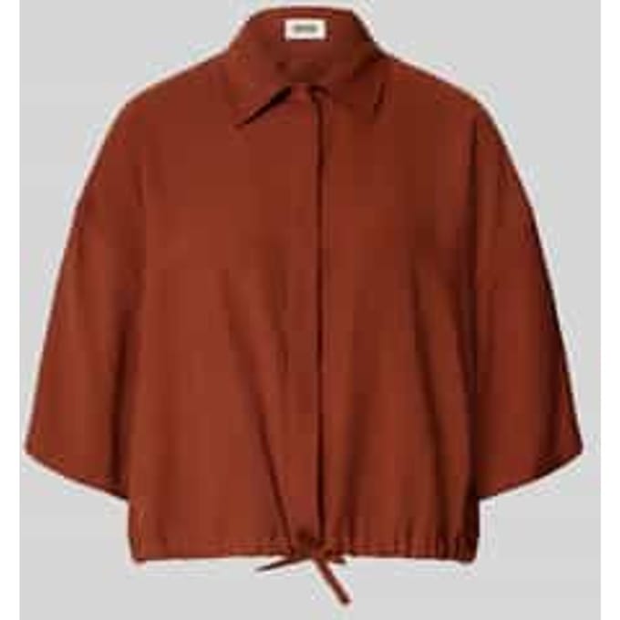 Blouse met tunnelkoord aan de zoom model 'LAINAY'