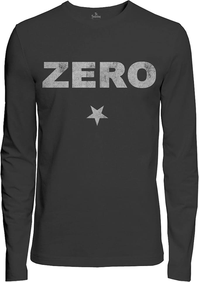 Smashing Pumpkins - Zero Distressed Longsleeve shirt - M - Zwart