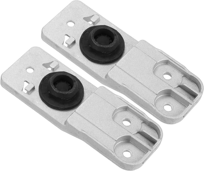 Radiatorhouders - Onderste Bevestiging - Auto Koeling - Directe Vervanging - 2 Sets - Zwart Zilver