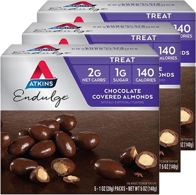 Atkins | Endulge | Chocolate Covered Almond | 3 stuks | 3 x 28g