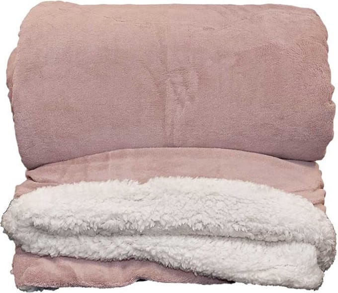 D- Unique Living | Lars XL plaid 220x240cm old pink