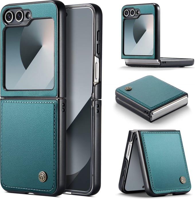 CaseMe Basic Flip Case voor Galaxy Z Flip 6 / Z Flip 7 FE _ Groen