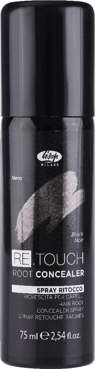 Lisap Spray Color Retouch Root Concealer Black