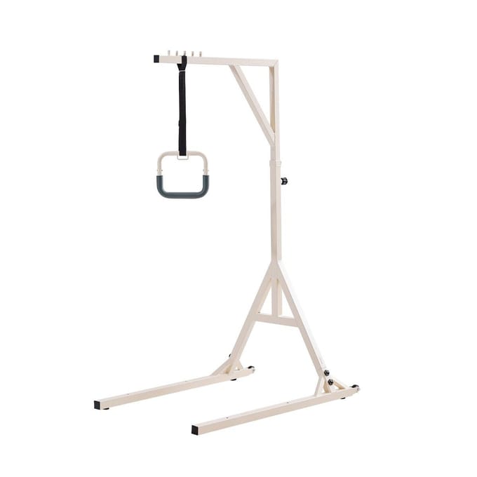 Trapeze Stang voor Bedmobiliteit 350LBS Capaciteit Bedtrapeze met 2 Wielen