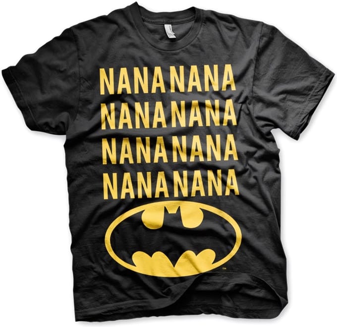 DC Comics Batman Heren Tshirt -M- NaNa Batman Zwart
