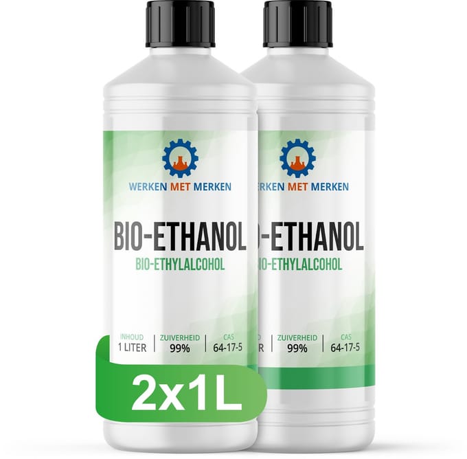 Bio-Ethanol 99% - 2 x 1 liter - Bio brandstof