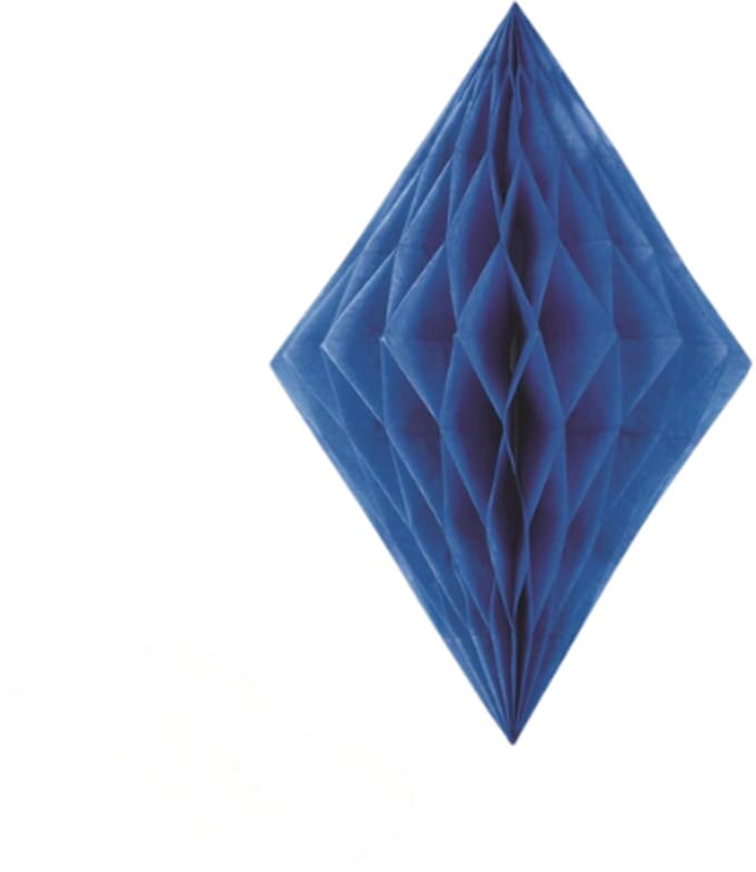 Diamant honeycomb blauw