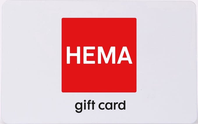 HEMA - Cadeaubon - 75 euro + cadeau-envelop