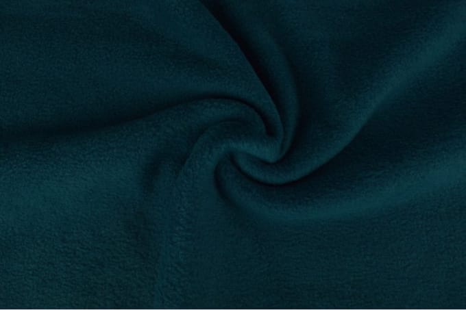 Fleece stof - Donker petrol - 1 meter - Per meter - Anti pilling fleece