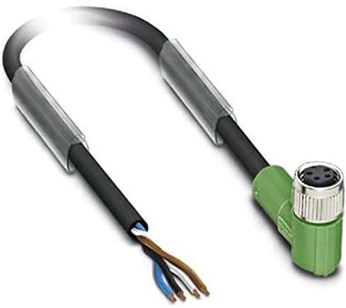 Sensor Kabel - Aandrijfkabel Blok - Industriële Verbinding - Mannelijke Connector - 5 Meter - Zwart