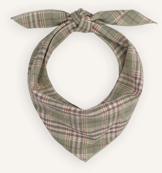 BONNIE STUDIOS Plaid Scarf Sjaals Dames - Groen - Maat ONESIZE