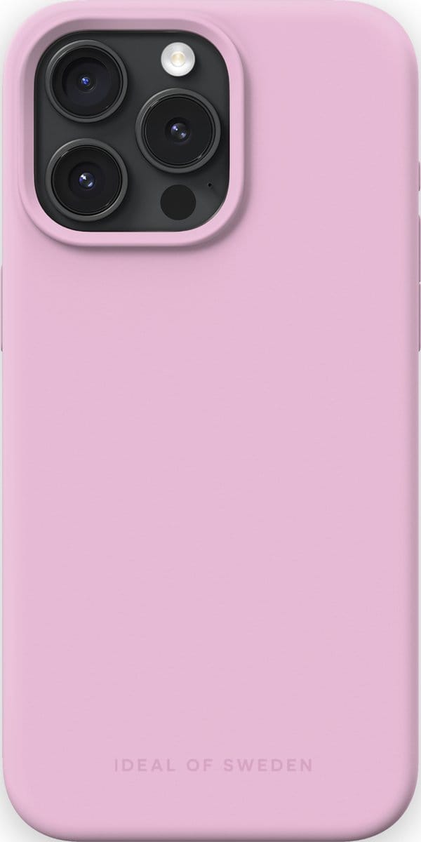 iDeal of Sweden Silicone Case MagSafe iPhone 15 Pro Max Bubblegum Pink - Roze