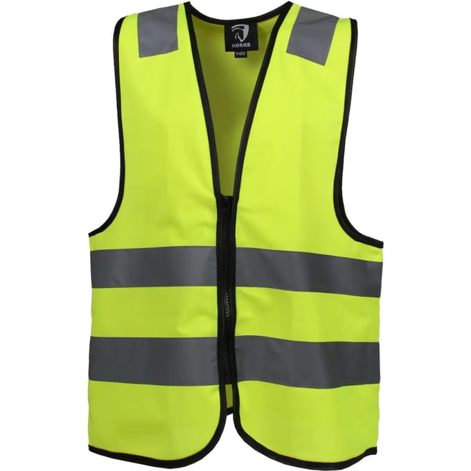 Gilet met fluorescerende en reflecterende rits HORKA