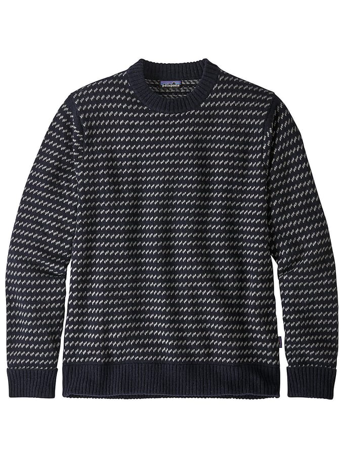 Patagonia Recycled Wool-Blend Gebreide Trui blauw