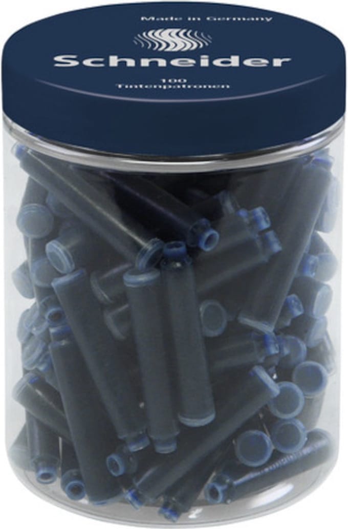 Schneider inktpatronen - 100 stuks - donkerblauw - S-6823