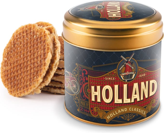 Stroopwafel Blik - Holland Charleston - Souvenir Gift