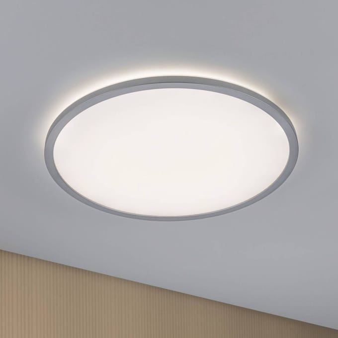 LED-paneel 3-Step-Dim Atria Shine Backlight rond 420 mm 22W 2300lm 3000K Chroom mat dimbaar