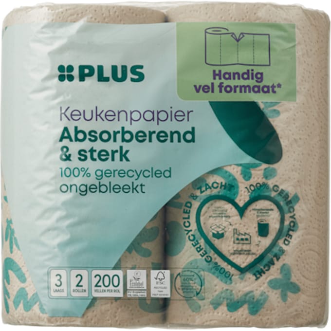 Keukenpapier (half)vel 3laags eco