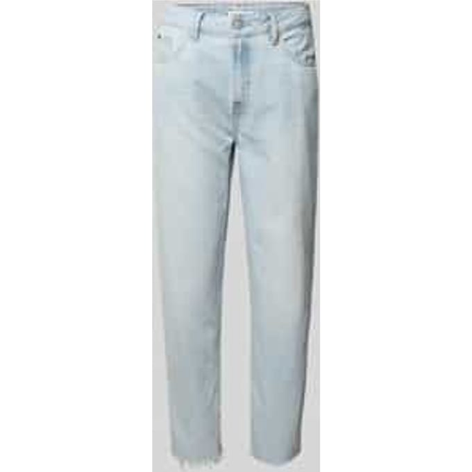 Tapered fit jeans van een mix van katoen en lyocell