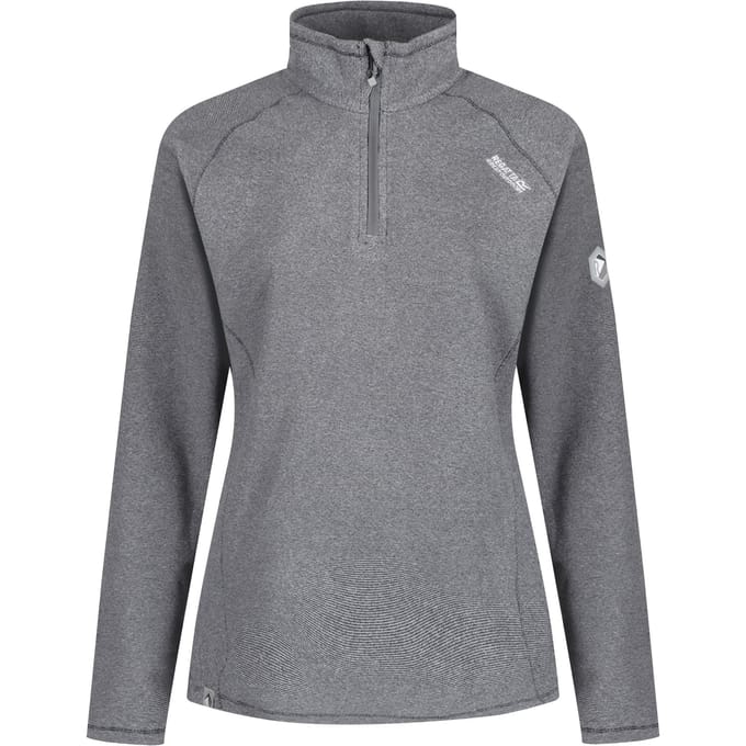 Regatta - Geweldige Outdoor Dames Montes Half Zip Fleece Top (Grijs)