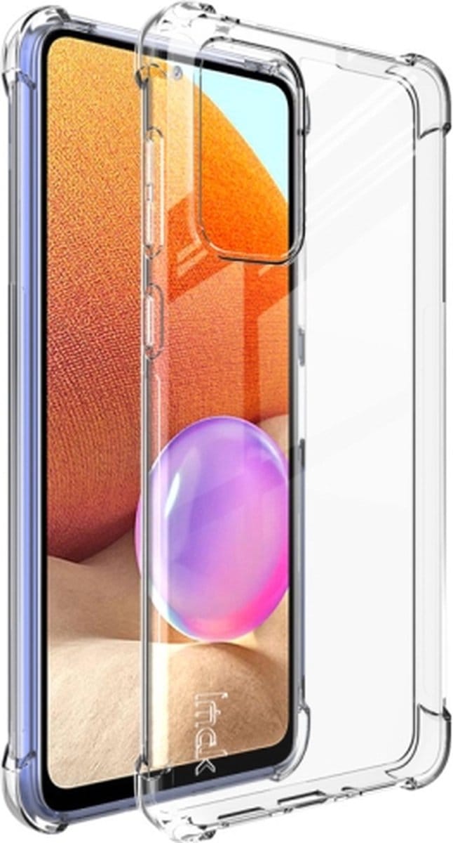 Anti Shock silicone back cover Geschikt voor Samsung Galaxy A71 4G/Transparant hoesje + Gratis screenprotector
