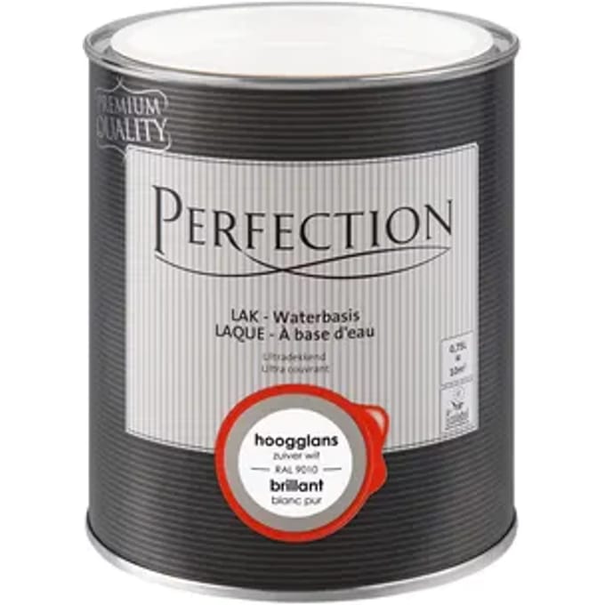 Perfection Buitenlak - Gebroken Wit Ral 9010 - Hoogglans - 750ml