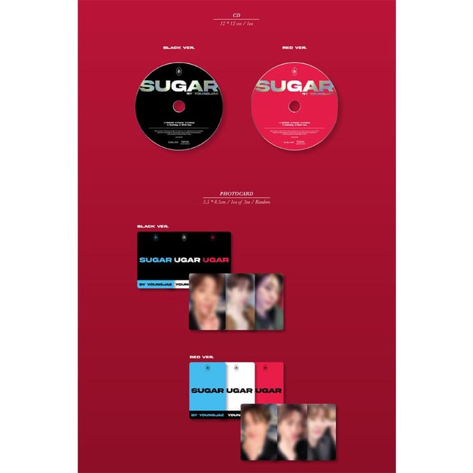Youngjae(GOT7) 2e Mini-album SUGAR Red ver black