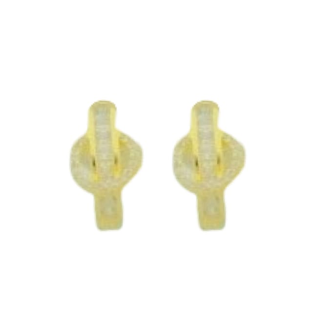 Little Circkled Hoop Earrings Gold 14K