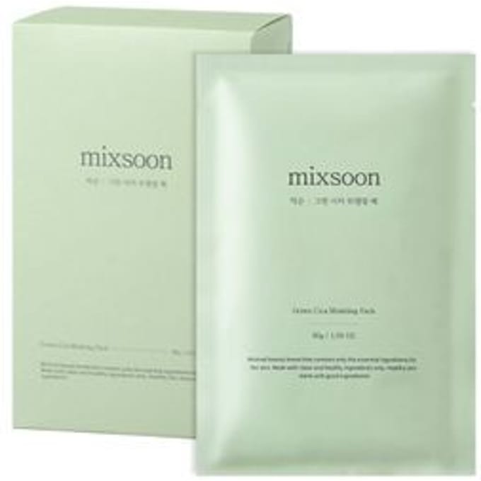 Mixsoon, Green Cica Modeling Pack, 5 packs, 30 g (1.05 oz) each white