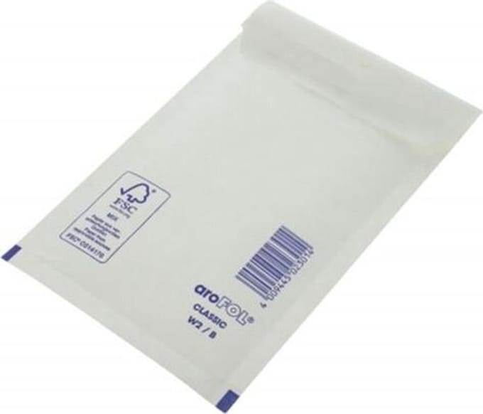 Luchtkussenenveloppen - B/12 - 120 x 215 mm - Wit - 50 stuks