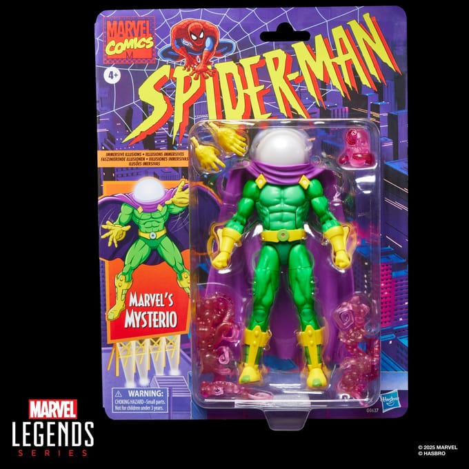 Hasbro Spider-Man Marvel Legends Retro Action Figure Marvel's Mysterio 15 cm Action Figuur