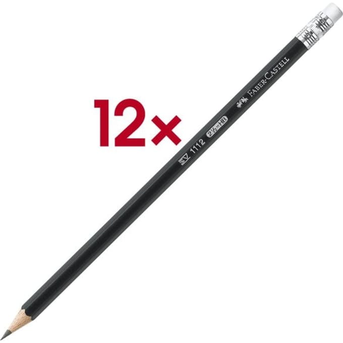 Faber Castell Potlood FC 1112 met gum HB -