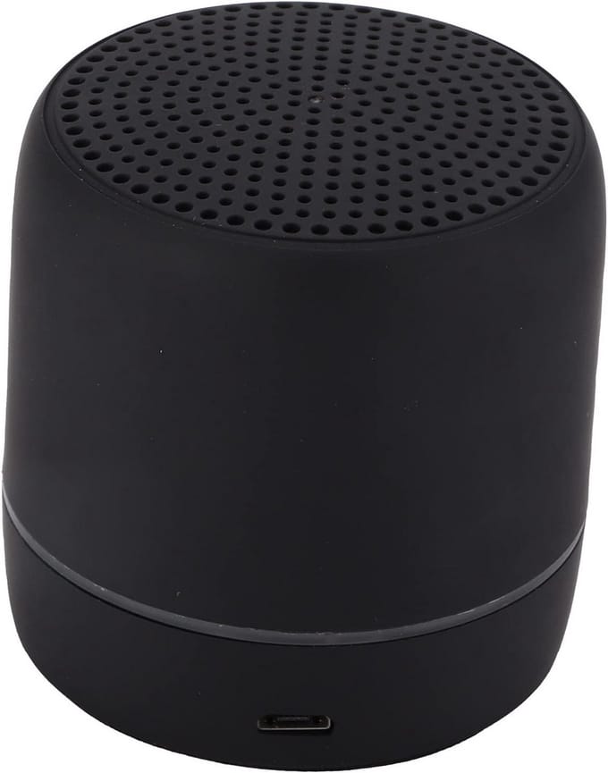 Draagbare Bluetooth Speaker - Mini Speaker - Muziek Luisteren - 360 Graden Geluid - 6 cm - Zwart