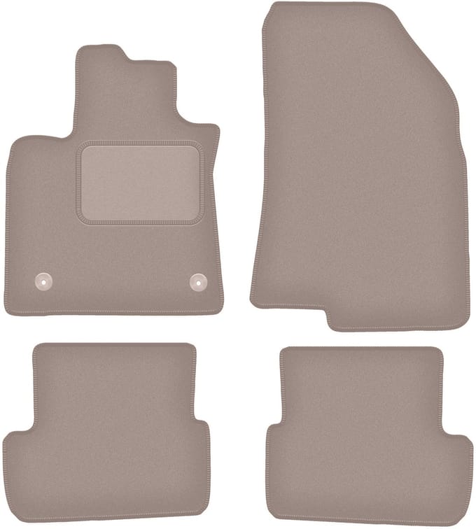 Beige veloursmatten voor: Dacia Sandero III hatchback (2021-)