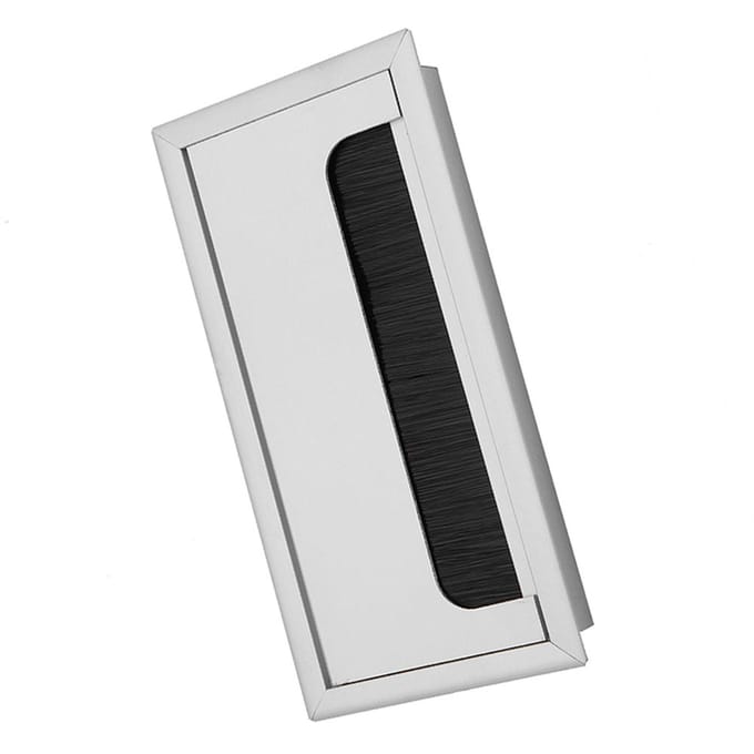 Cache supérieur carré en aluminium pour câble d'ordinateur de bureau M