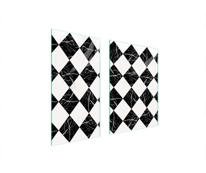 TMK ArtDeko Mozaïek - Snijplank - Glas - 75x52cm - Hartvorm