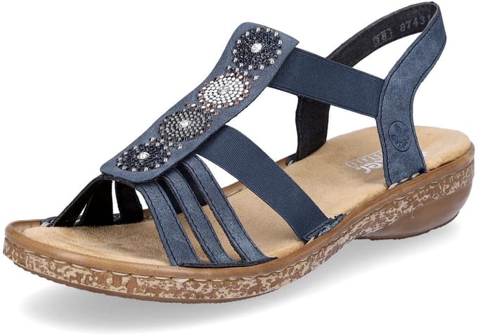 Rieker sandaal - Dames - Blauw - Maat 36
