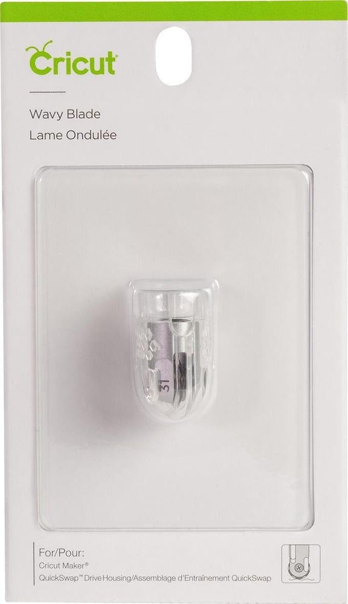 Cricut werktuig "Quickswap Tool - Wavy Blade Tip ", golvend blad  - 1 reserve tip