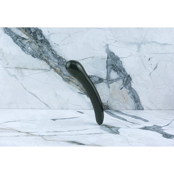 Obsidiaan Dildo Isabella - Bescherming en Diepe Stimulatie